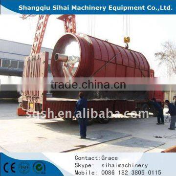 Continuous Process Waste Tire/Plastic Pyrolysis Plant No Pollution