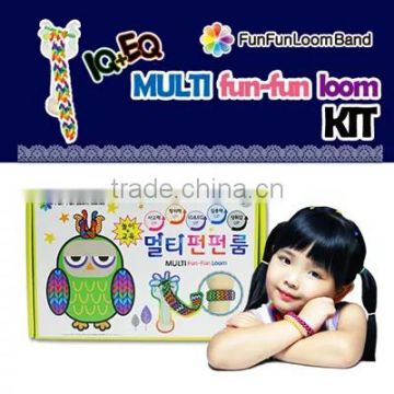 [Making Book Story]MULTI FUNFUN LOOM KIT Neon Metallic Glow Glitter funfunloom Creativity play