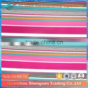 swimwear fabric with stripes printing