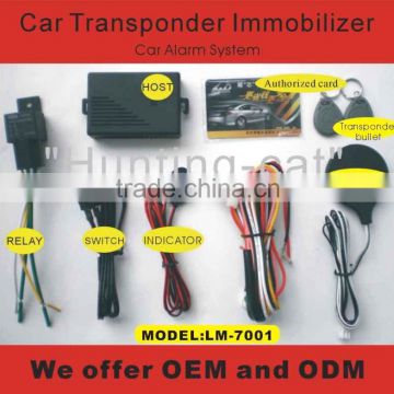 12~24v 2years guarantee RFID electronic car motorcycle alarm engine immobilizer system leather key