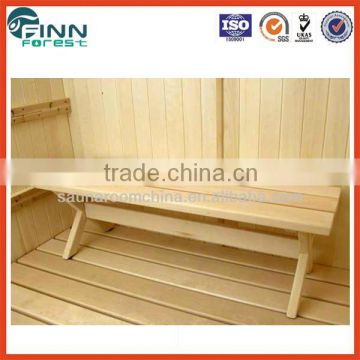 pine wood portable steam bath bench for sauna room