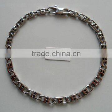 wholesale 2012 new fashion jewelry,good quality bracelets,stainless steel cheap samll linke chain bracelets AB027