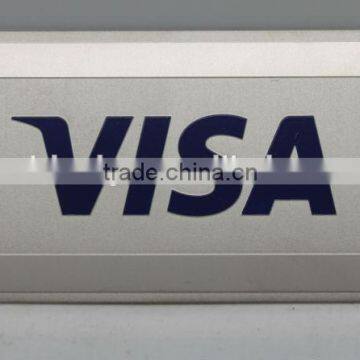 Customized VISA brass nameplate