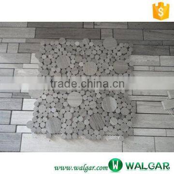 Grey marble mosaic tile bathroom wall mosaic