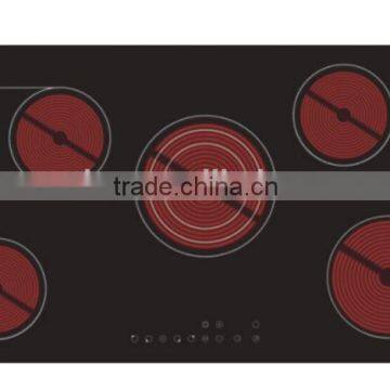 Build-in & Table Type Ceramic Hob with Five Burners and Touching Switch