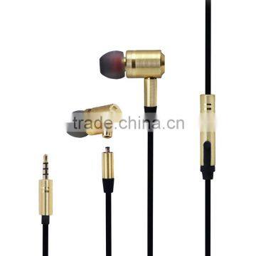Best sound separable metal stereo in-ear earphone headset with microphone for mobile phone computer MP3