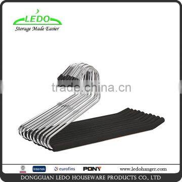 Metal Hanger Non-slip Foam Coating Open Ended Metal Slack Pant Hangers