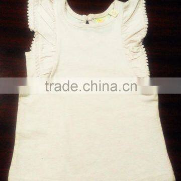 "100% ORGANIC COTTON FRILL SLEEVE BOHO TOP"