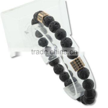 wholesale newest design health natural volcanics rock bracelets