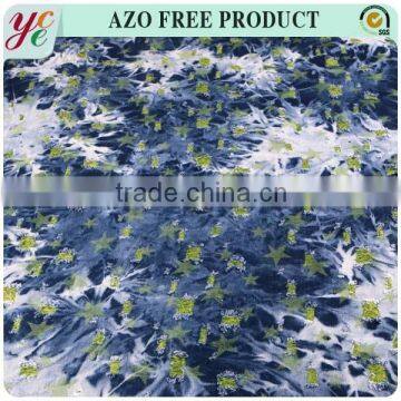 fashion design polyester cotton broken hole design denim fabric