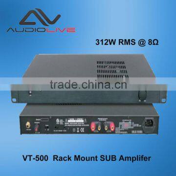 VT-500 professional rack mount 312W USB subwoofer amplifier