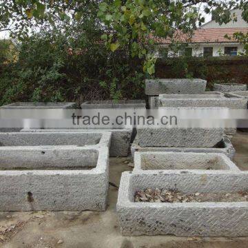 antique troughs and pot