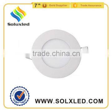 round recessed led panel light 3w