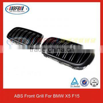 For BMW X5 F15 M Style ABS Matt black front grille Auto Kidney 2014up