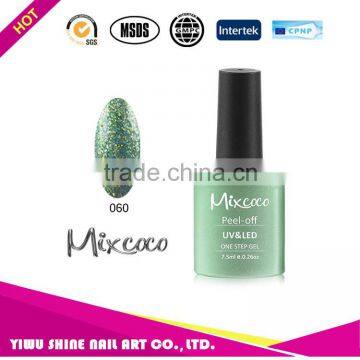 2016 Mixcoco one step nail gel polish, uv led gel nail polish made in yiwu