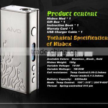 Vape Mods Ecig Mods 2016 Vapor e Cig 50w Box Mod photo-6