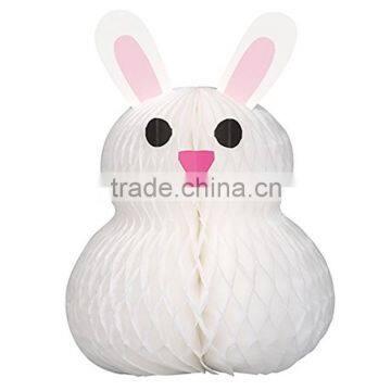 handmade tissue paper honeycomb easter bunny craft easter decoration