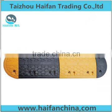 500*350*45mm High quality hot sell rubber speed hump for parking system/ traffic road speed hump used on road for safety