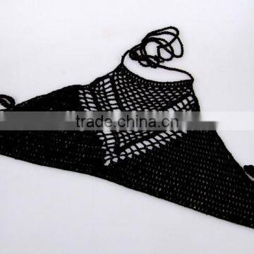 Swimwear Swimsuit , Crochet Cotton Bikini Bra photo-2