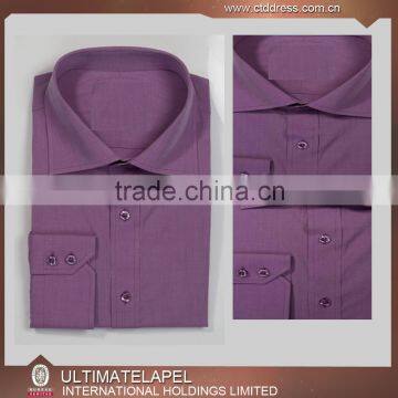 Purple checks custom tailor shirt for men