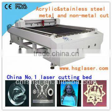 New development 20 years guarantee laser cut 25-30mm acrylic and 1-2mm stainless steel metal co2 laser cut machine 1300*2500mm