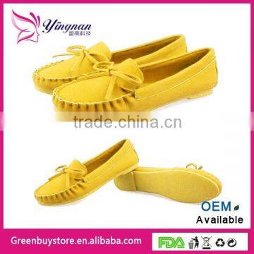 2015 New Trendy Casual Flat Heel Shoes Bow Knot Round Toe Slip Candy Color Loafer Shoes Autumn Comfortable Women Shoes photo-4