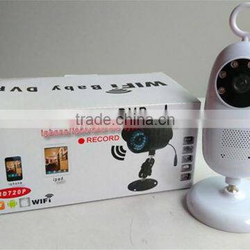 Popular hot selling to Europe America Asia digital HD 720P white color wifi camera monitor