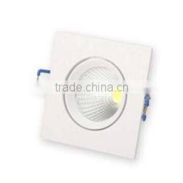 ON9092 square aluminium indoor 5w led cob spotlight,ceiling lights