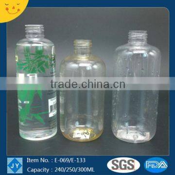 240ml 250ml 300ml 8oz 10oz Screen Printing Surface Handling and PET Plastic Type Sauce plastic bottle