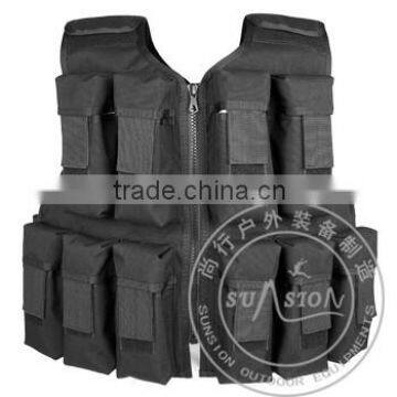 USA standard SGS tested Airsoft Vest with Nylon or 1000D Waterproof Fabric and ISO standard with Multi-pocket for military