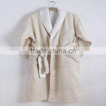 Peach Twill Bathrobe Hotel 5 Star Robe Fancy Delicates Sleepwear