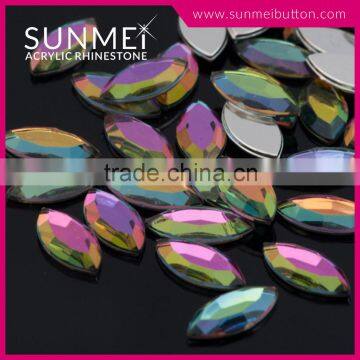 Fashion Accessory Navette Crystal Acrylic Plastic Rhinestone photo-5