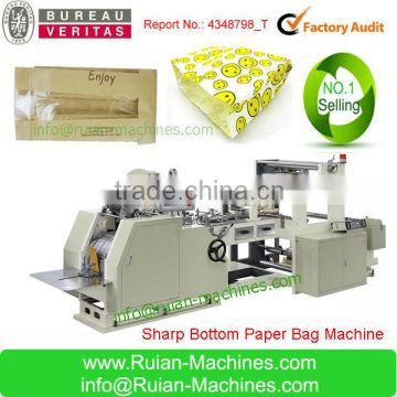 paper bag making machine with roll feeder