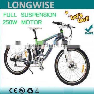 CE EN 15194 TUV certificate POWERPAC - MOUNTAINBIKE E-BIKE PEDELEC ELEKTROFAHRRAD WITH SHIMANO 7 AND FRONT MIDDLE SUSPENSION