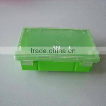 cheap PP solid slab packing box,transparent lip