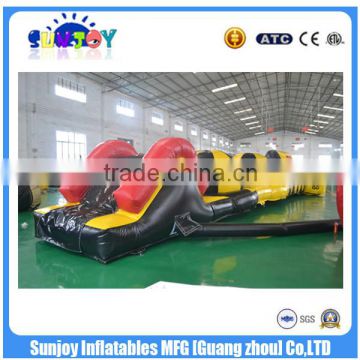 2016 Customized popular selling obstacle course inflatable water obstacle course for adult and children