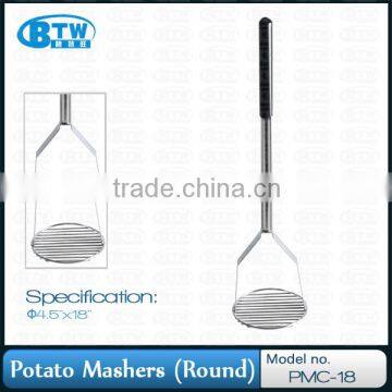 Round Stainless Steel Potato Masher