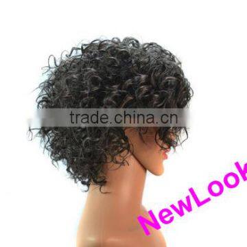 Curly Afro Wigs for Black Women Afro Short Kinky Curly Synthetic Wigs
