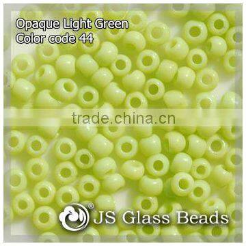 High Quality Fashion JS Glass Seed Beads - 44# Opague Apple Green Rocailles Beads For Garment & Jewelry