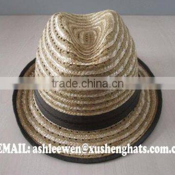 2014 best selling paper straw hat fedora style fashionable hat