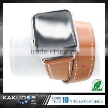 Colorful Popular Custom Elegant Leather Cuff Watch Band for Apple Watch photo-2