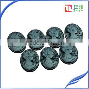 Wholesale New Design Flat Back Resin Cabochons Cameo Classic Resin Cameo photo-2