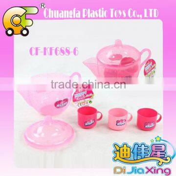 2016 Newest food game pretend plastic toy tea set for kids