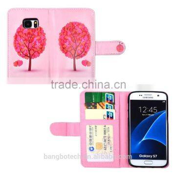Printing Leather Case Leather Flip Cover For Samsung Galaxy S7 Case With Card Holder photo-2