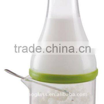 SINOGLASS 2 pcs borosilicate glass milk and sugar set