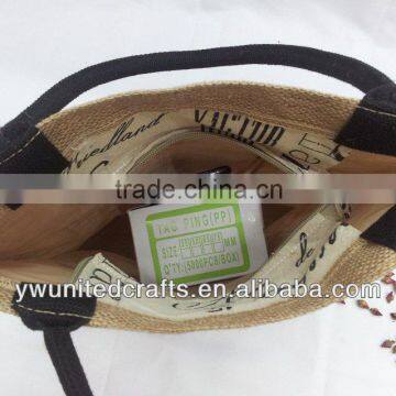 Manufacture Supplier Canvas Shopping Bags With Cotton Handle Jute Bag