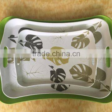 Wholesale High Quality Melamine Plastic Serving Tray With Handle photo-4