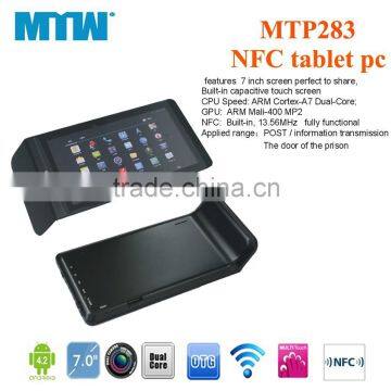 2015 7inch NFC RFID reader tablet pc Android 4.4 tablet pc Support POS tablet pc industrial grade tablet pc wIth DC port