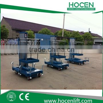 Factory Wholesale Aerial Cleaning Working Table Mobile Mast Hydraulic Electric Single Person Lifting Platform