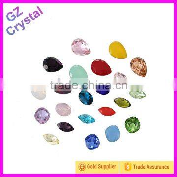 yiwu pointback loose crystal glass beads for wedding dress in bulk